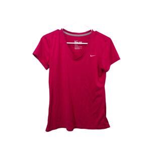 Nike DriFit Small/Child Magenta Athletic Shirt Logo